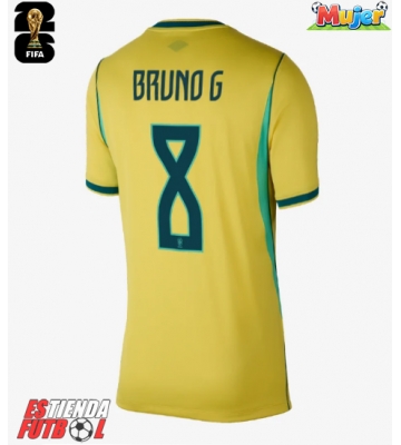 Brasil Bruno Guimaraes #8 Primera Equipación Mujer Mundial 2026 Manga Corta